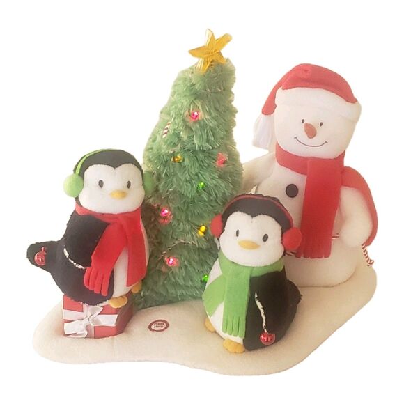 2006 Hallmark Jingle Pals Very Merry Trio Snowman Penguin Christmas Tree - Picture 1 of 13